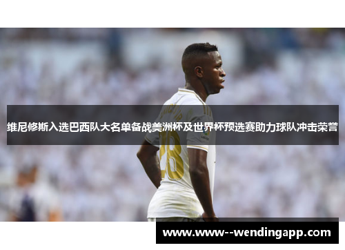 维尼修斯入选巴西队大名单备战美洲杯及世界杯预选赛助力球队冲击荣誉